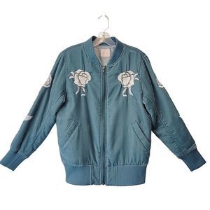 lilLilly Velvet Bomber Jacket 